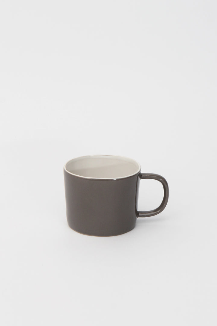 Quail Ceramic Coffee Cup / Charcoal