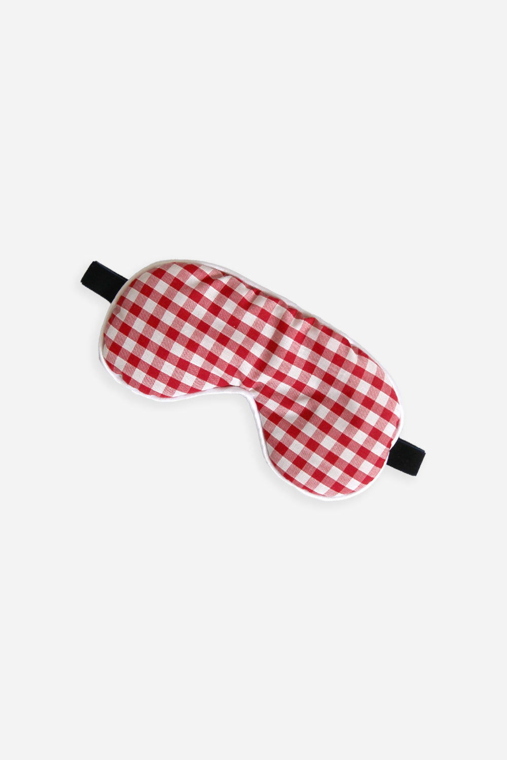 Gingham Eye Mask / Red
