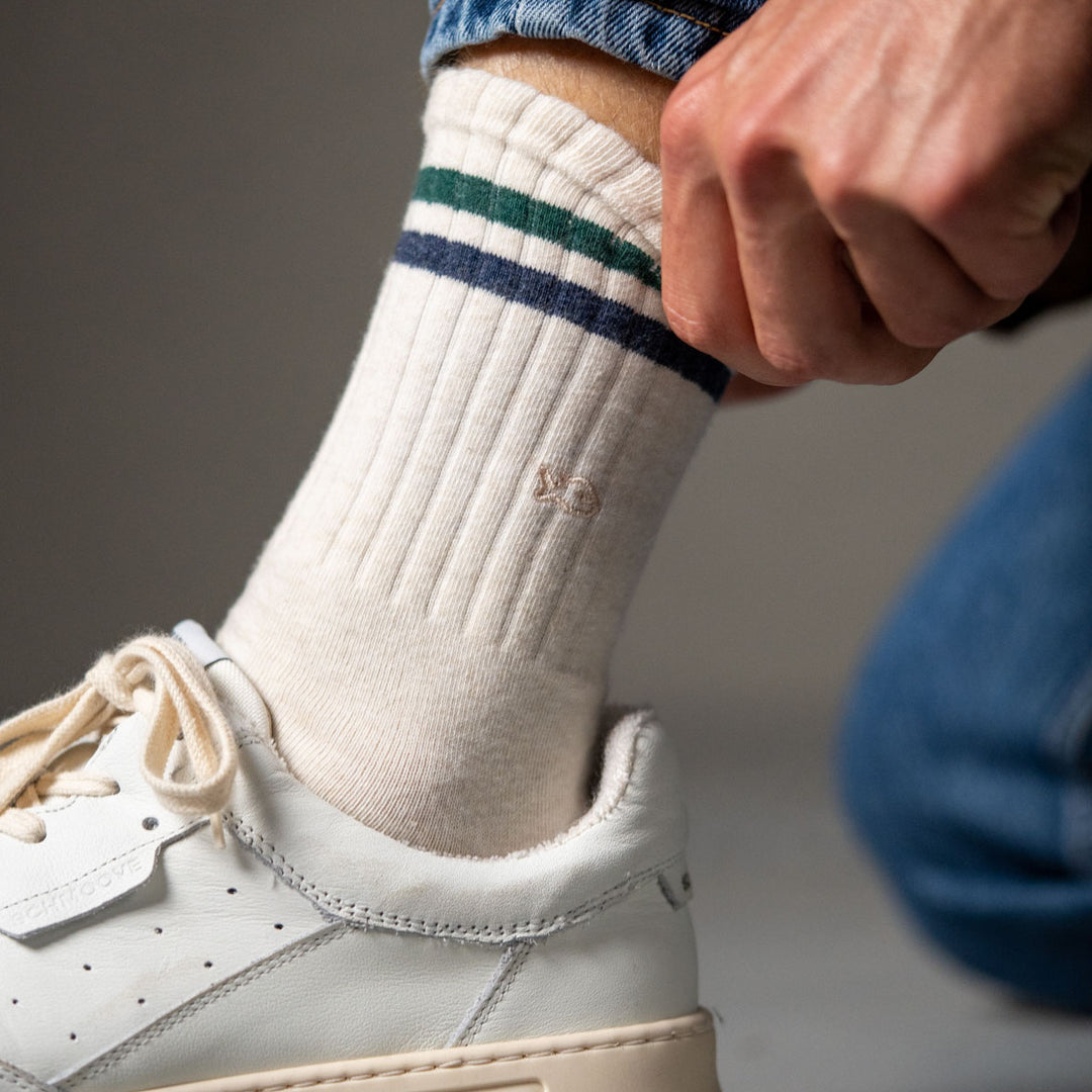Retro Socks / Green Blue