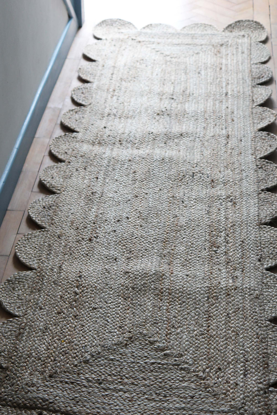 Jute Scalloped Runner 75 x 245cm