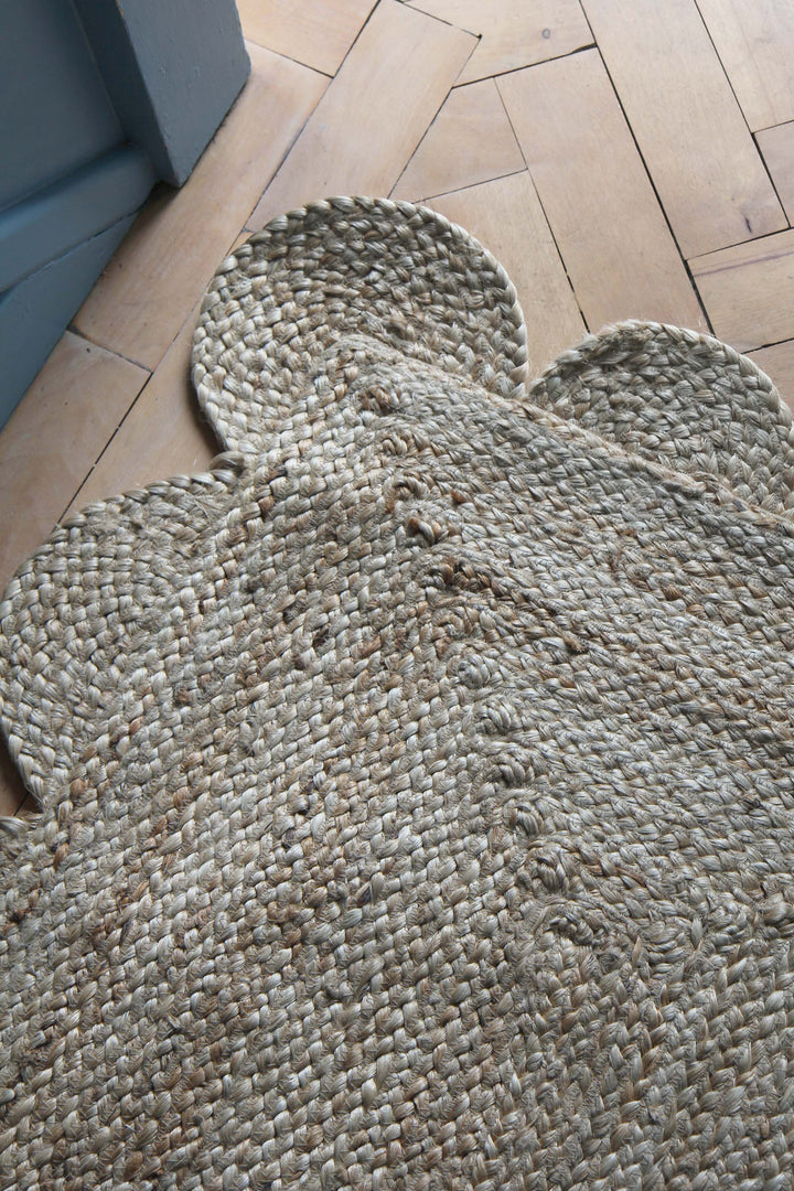 Jute Scalloped Runner 75 x 245cm