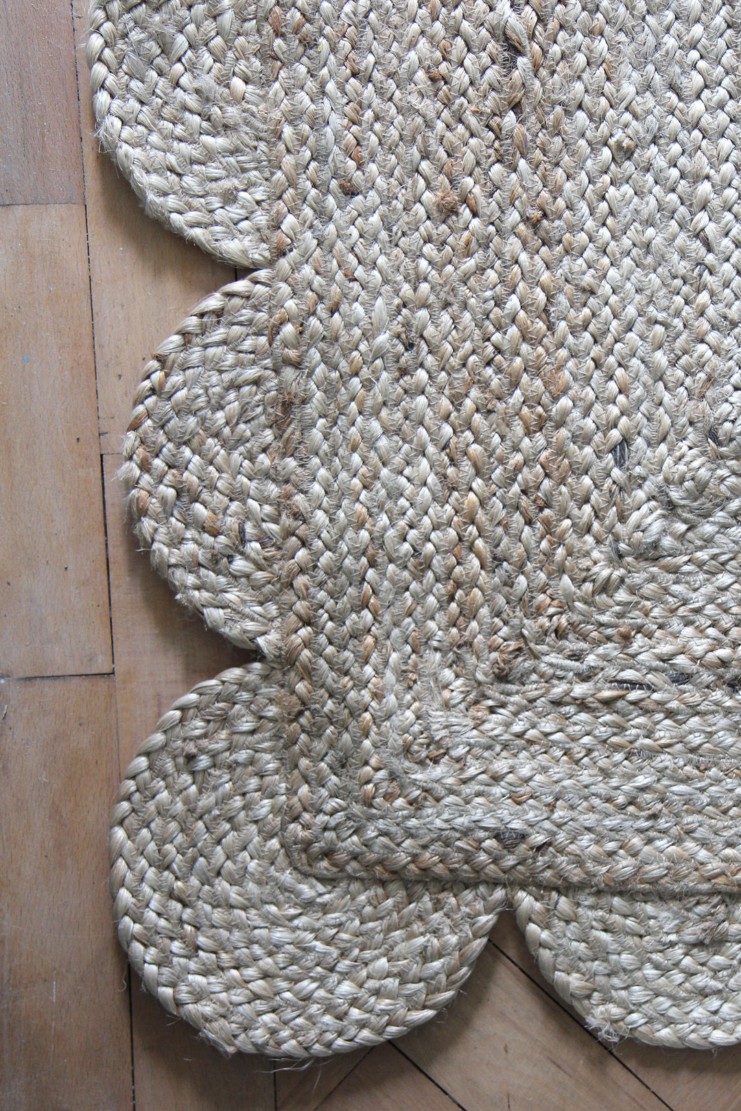 Jute Scalloped Runner 75 x 245cm