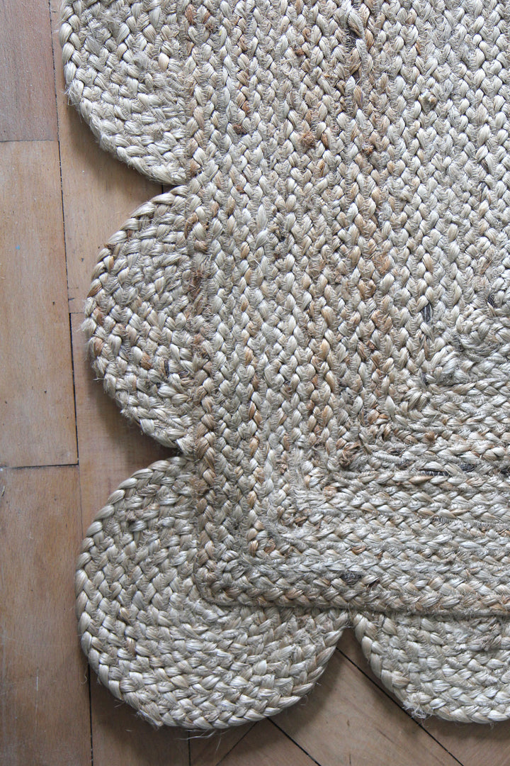 Jute Scalloped Runner 75 x 245cm