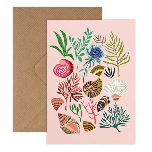 Shells & Seaweed Card