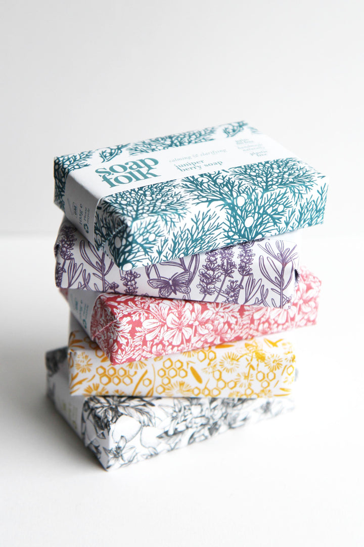 soap folk lemon and bergamot bar of soap