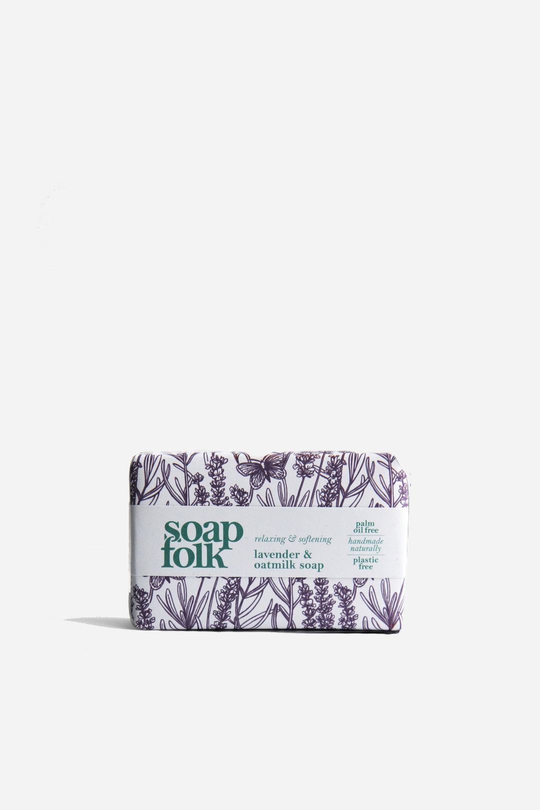 soap folk lavender and oat milk bar of soap