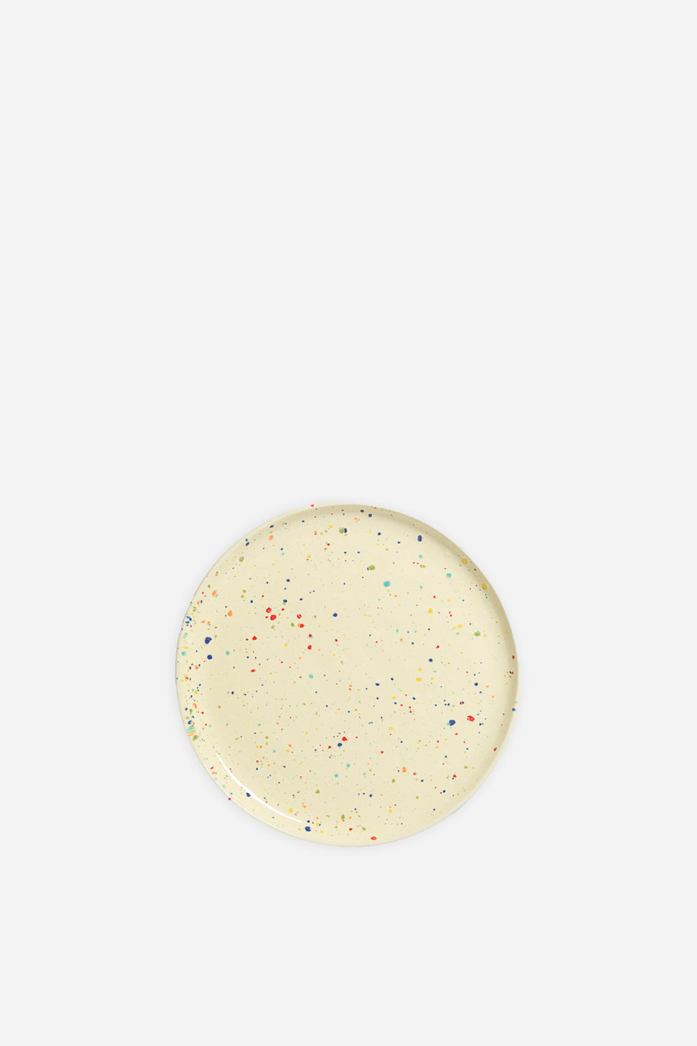 Stoneware Splatter Salad Plate 22cm / Yellow