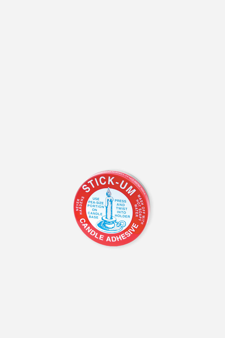 stick um candle adhesive tin