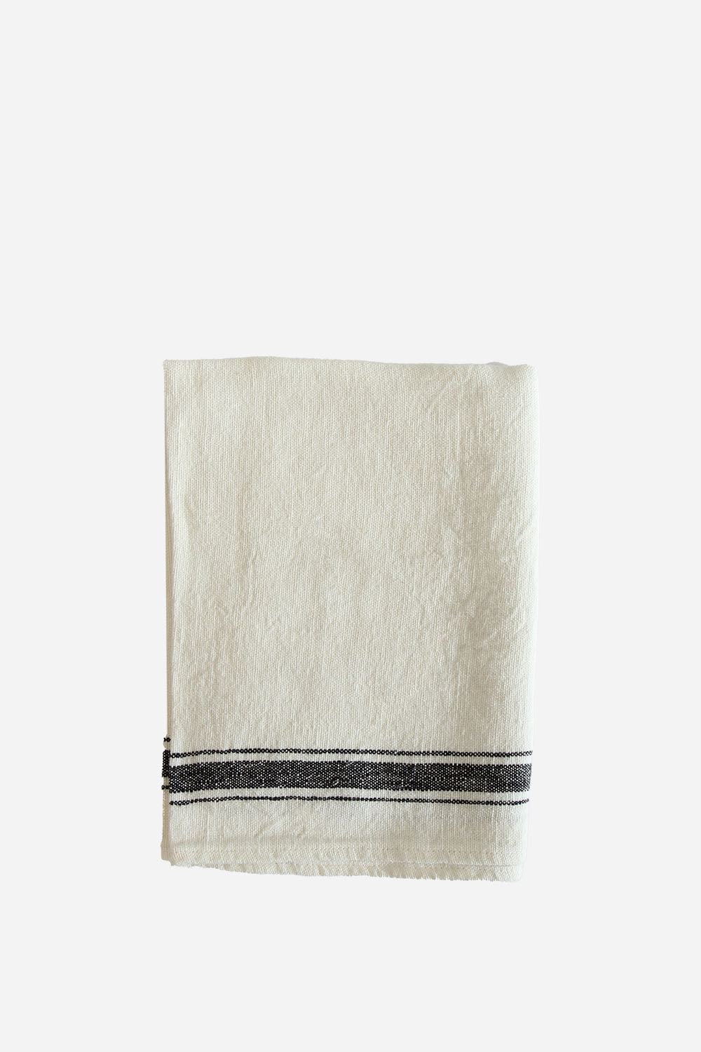Striped Linen T-Towel / Chalk