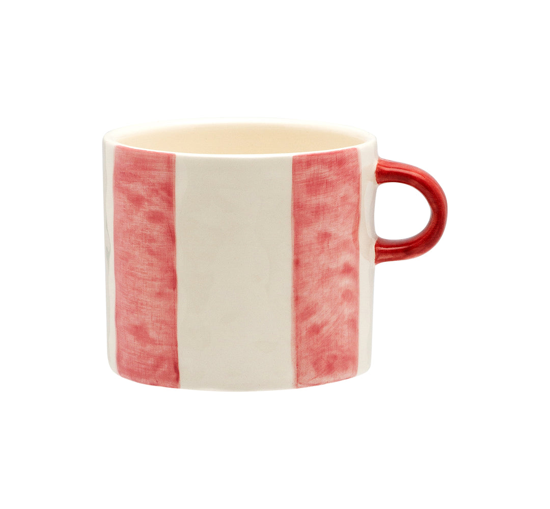 anna + nina pink striped Posy mug