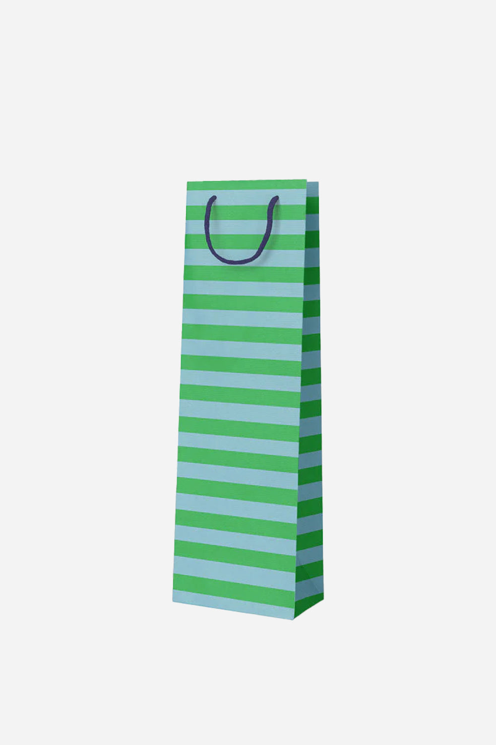 Green And Blue Stripe Bottle Bag