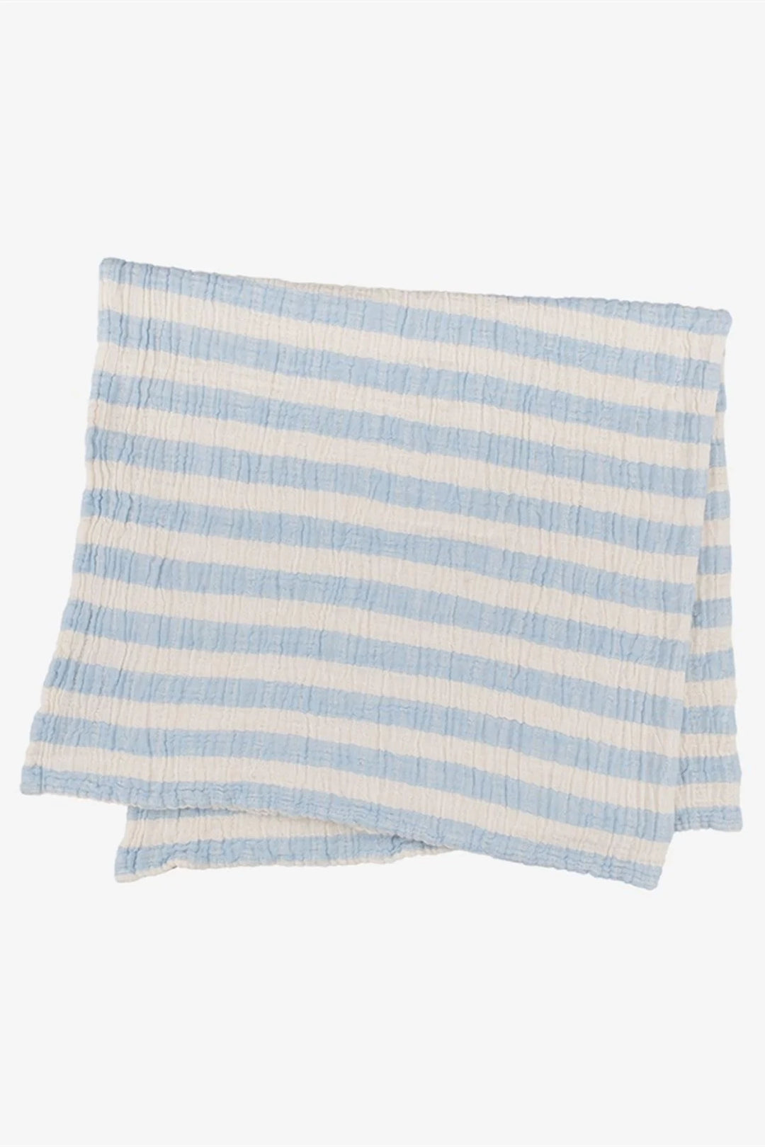 Muslin Baby Shawl / Blue Stripe