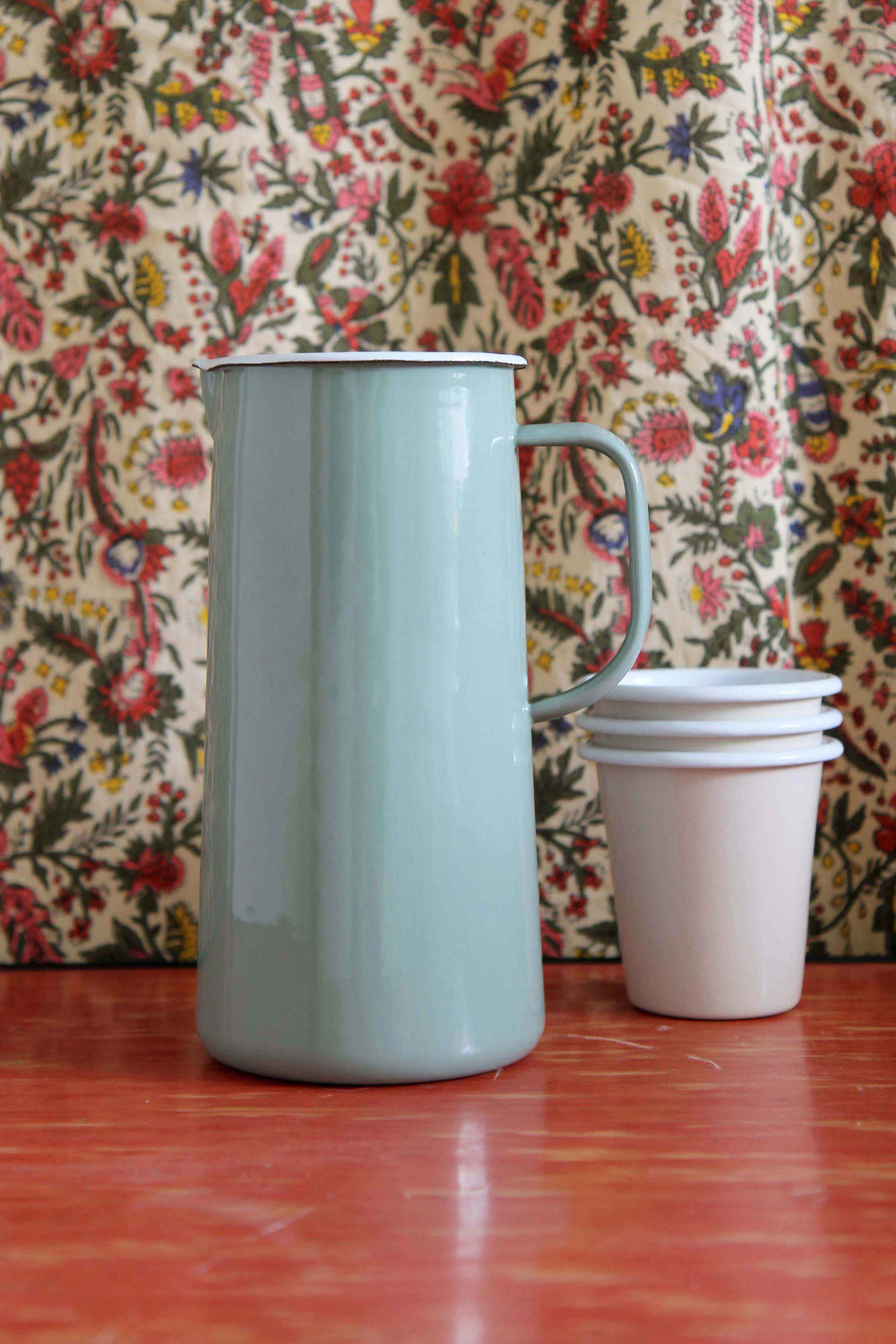falcon enamelware tarragon green jug