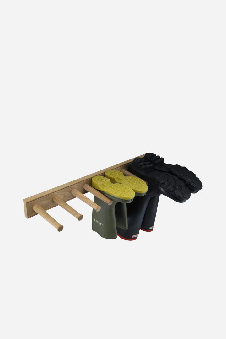 Oak Wellington Book Rack - 3 Pair