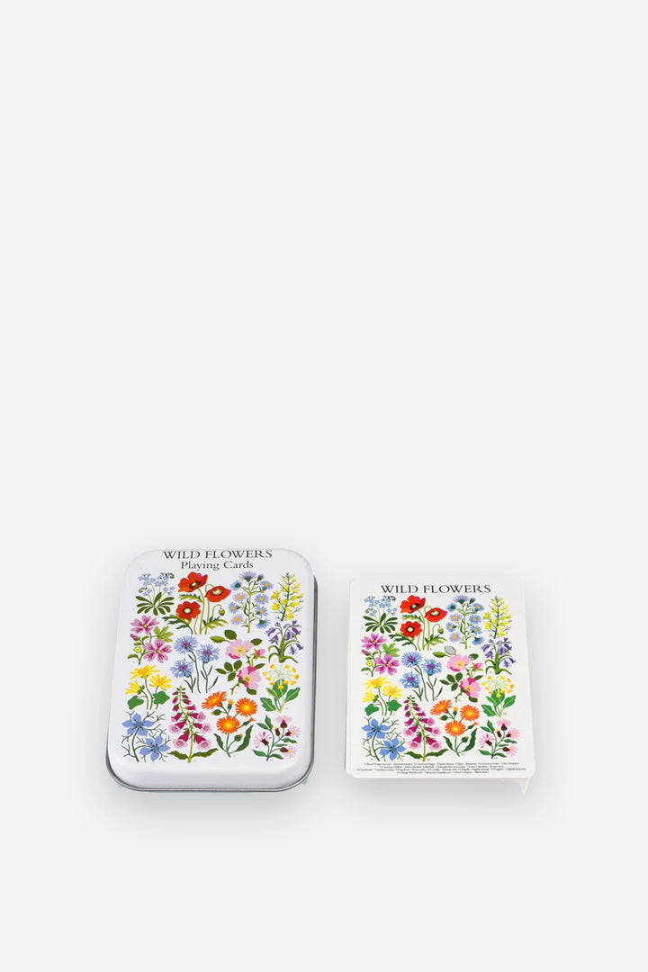 Playing Cards in a Tin / Wild Flowers