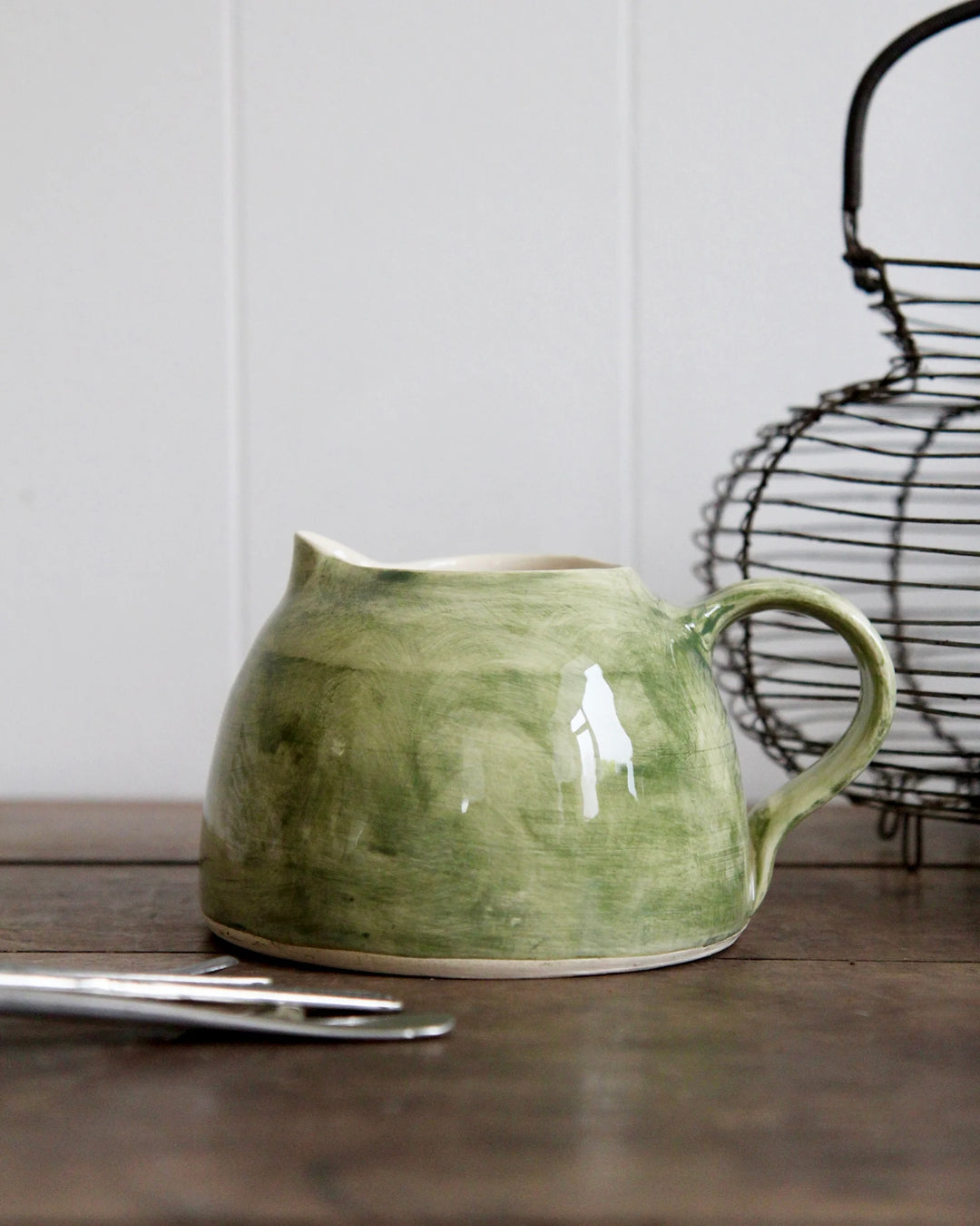 Wonki Ware Bell Jug / Dark Green
