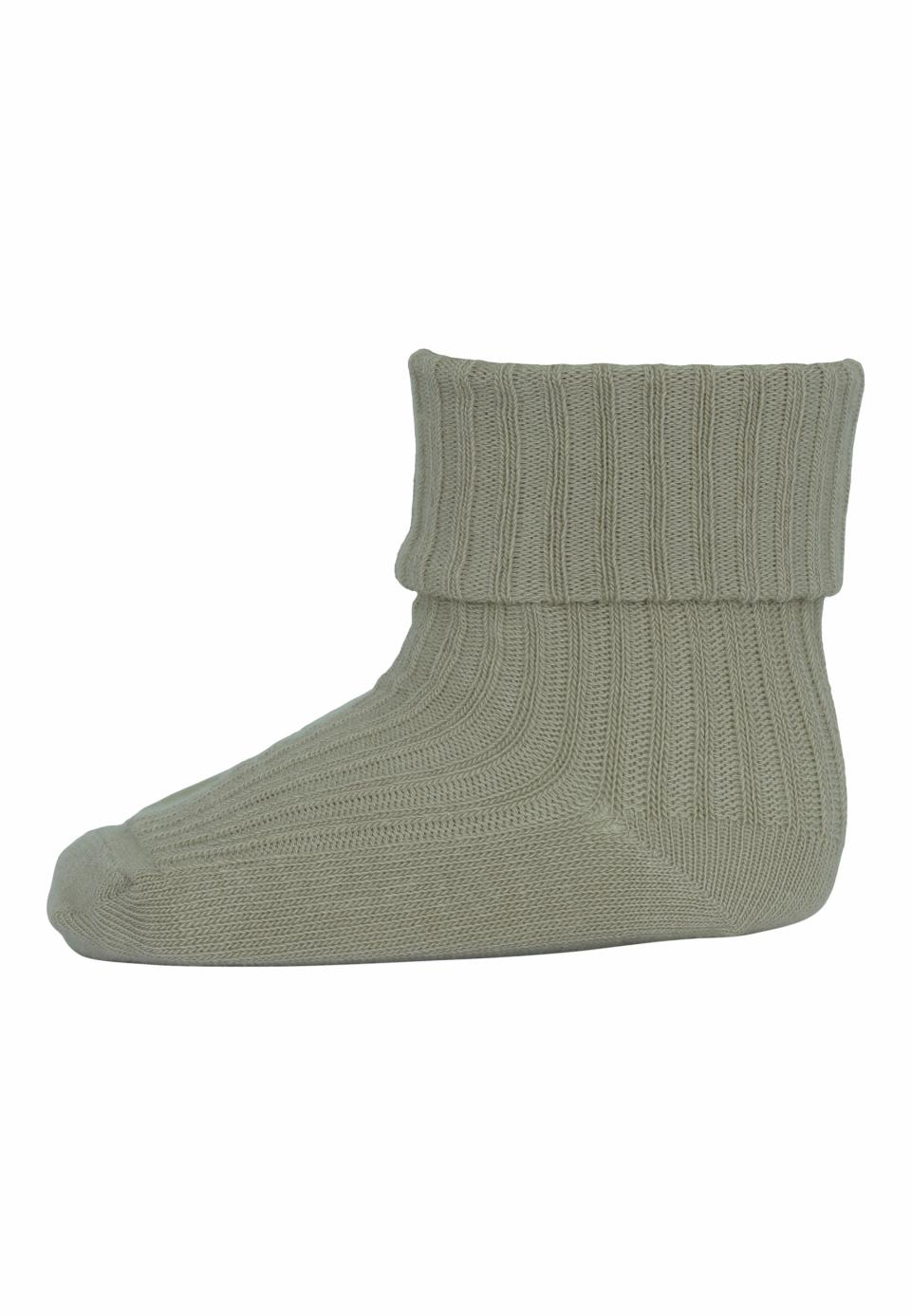 Cotton Rib Baby Socks / Desert Sage