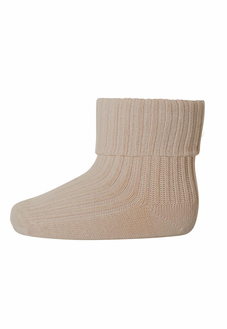 Cotton Rib Baby Socks / Rose Dust