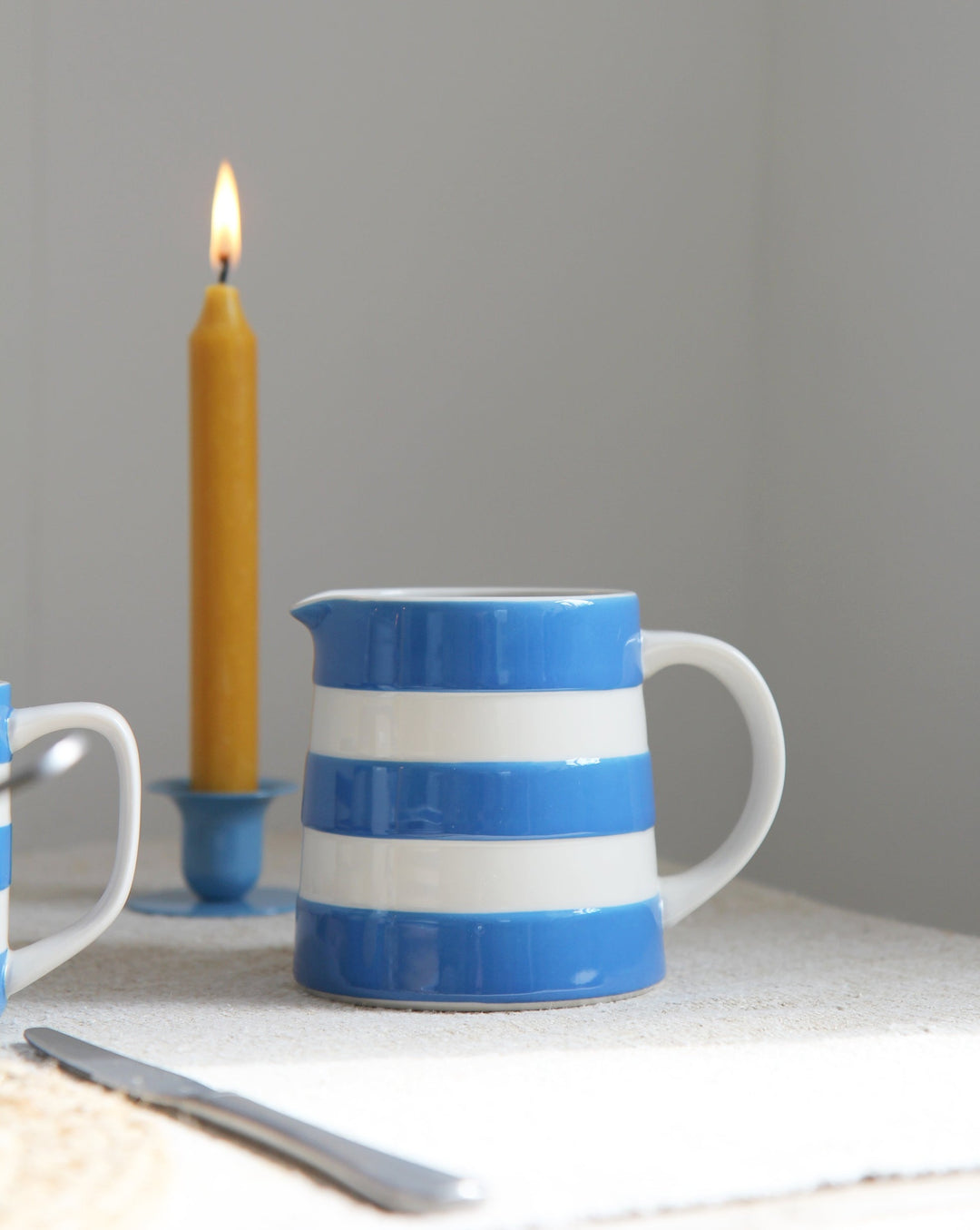 Cornishware Dreadnought Jug 56cl 20oz / Blue