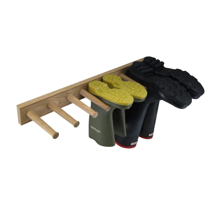 Oak Wellington Book Rack - 3 Pair