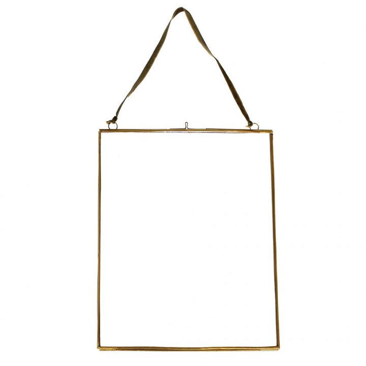 Hanging Brass Frame 25 x 20cm - Domestic Science Home