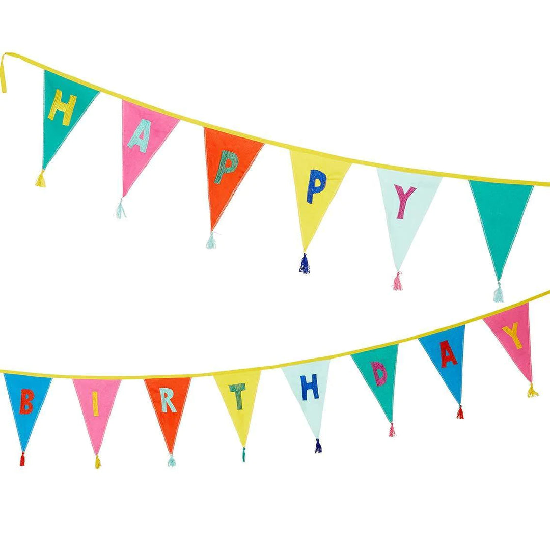 Birthday Fabric Bunting / 3m