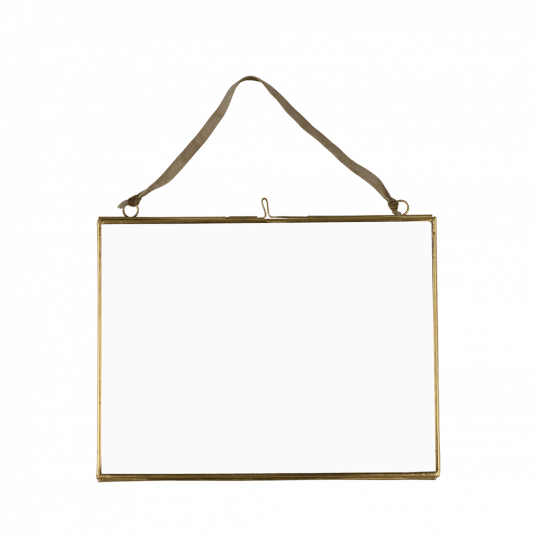 Hanging Brass Frame Landscape 25x20cm