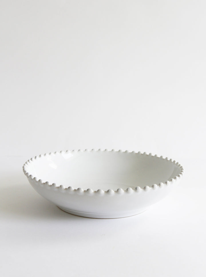 Pearl White Pasta Bowl / Plate 23cm