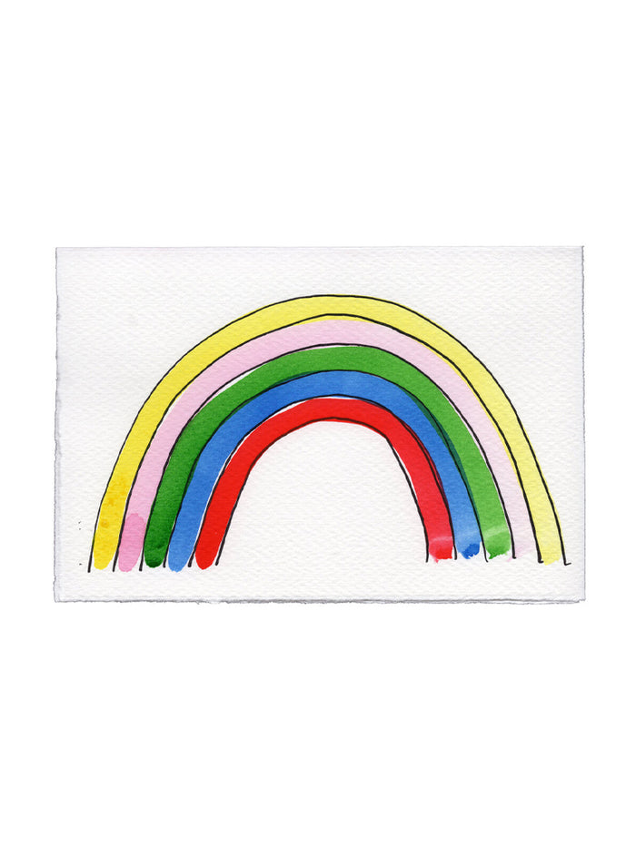 Letterpress Card Little Rainbow