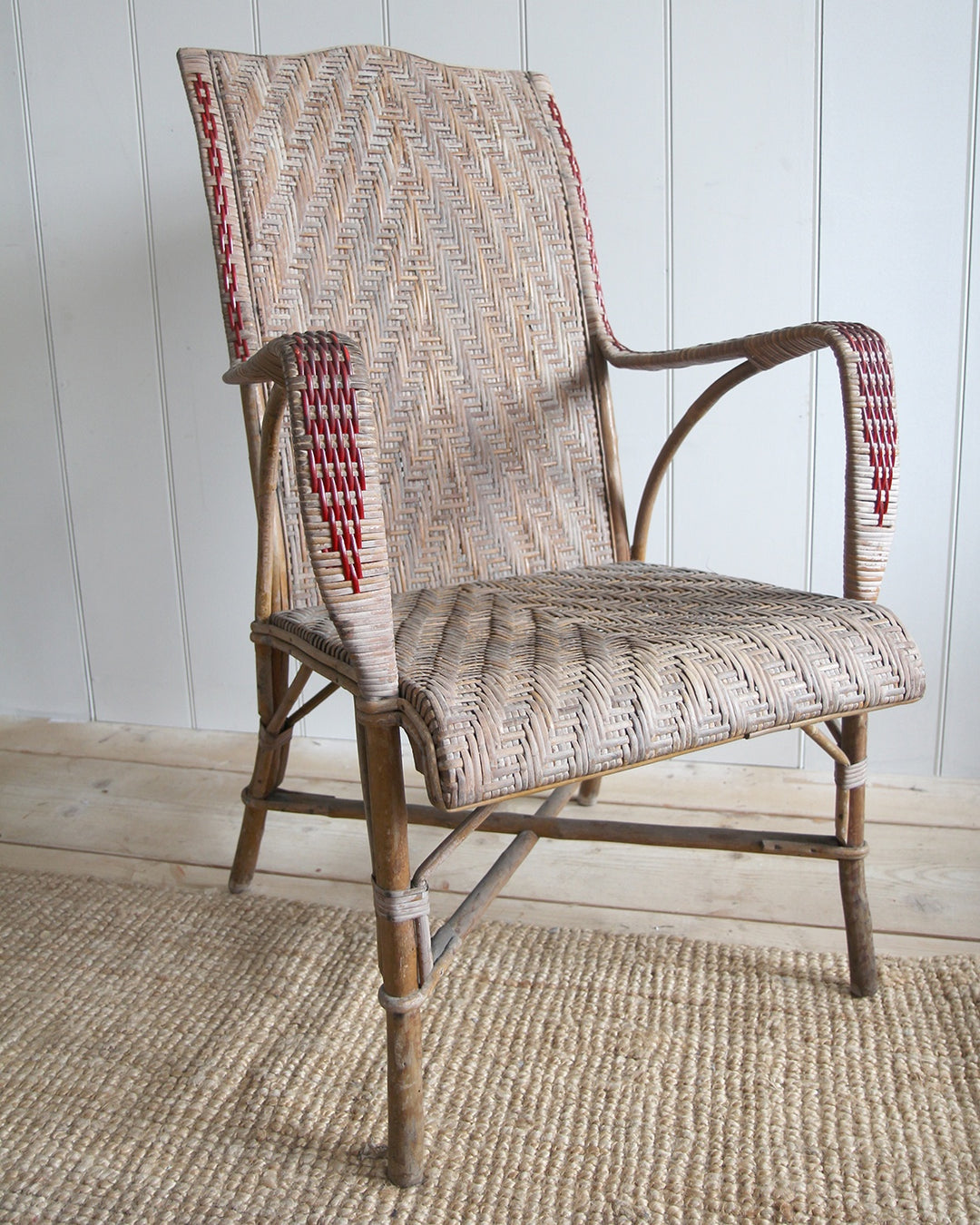 Vintage Wicker Armchair