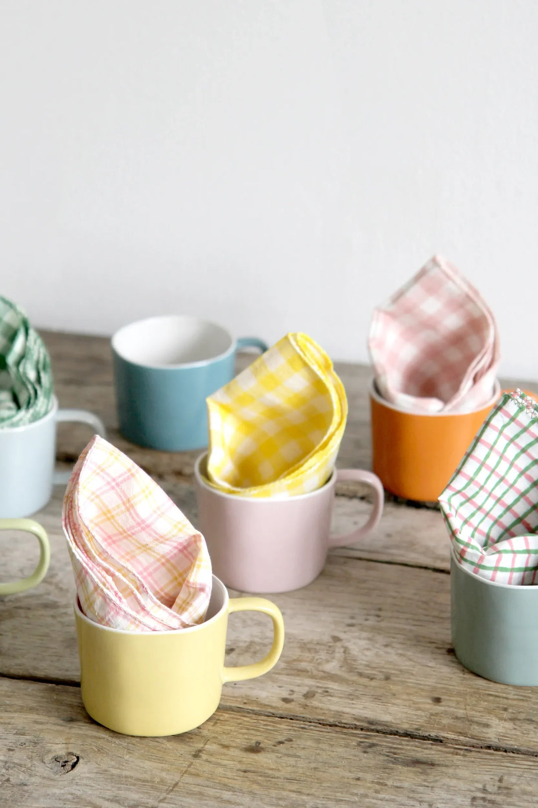 Quail Egg Ceramics colourful coffee cups