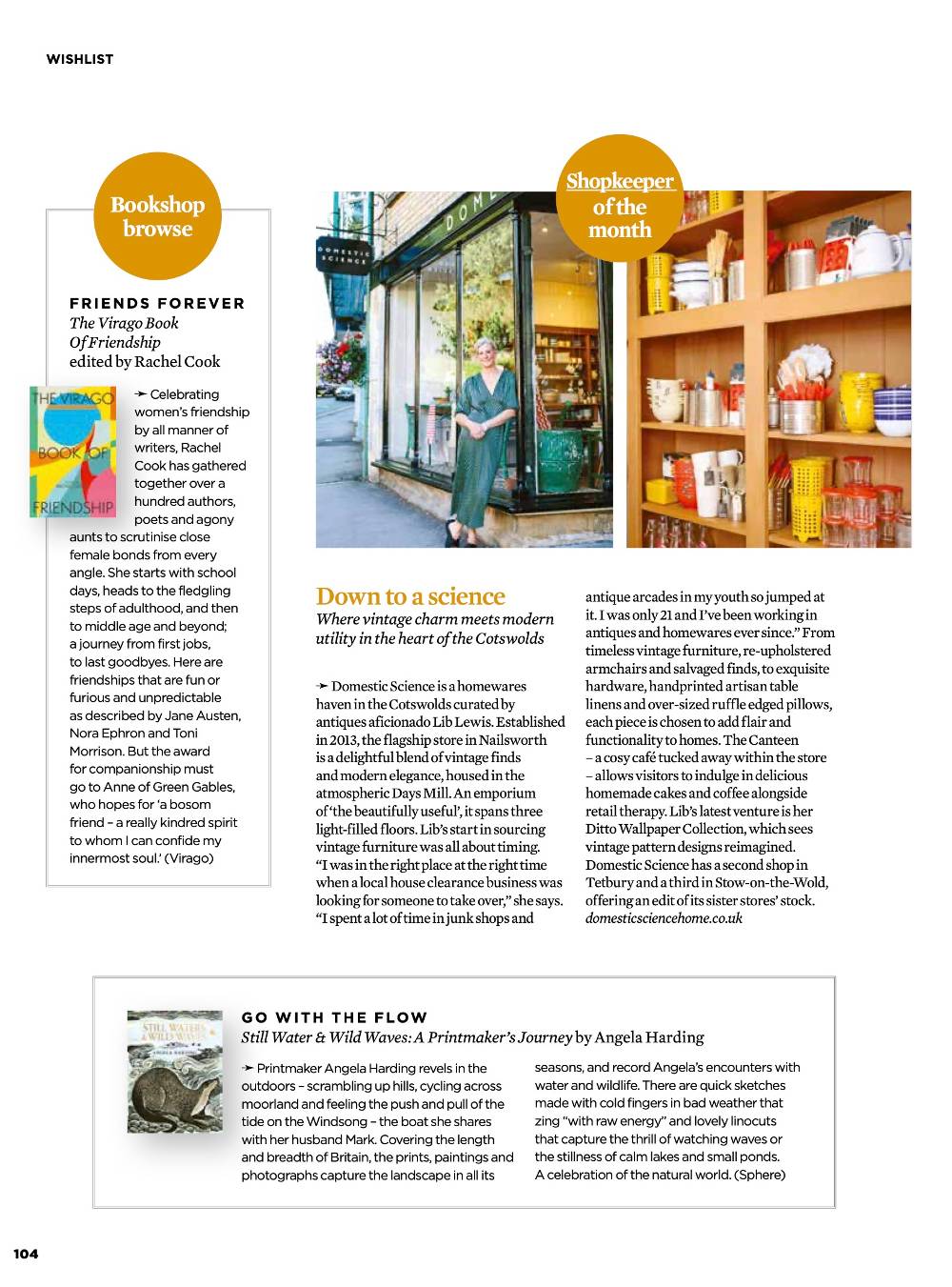 domestic science press simple magazine shop feature