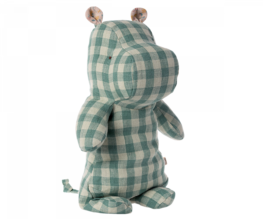 maileg-teal-gingham-hippo-check
