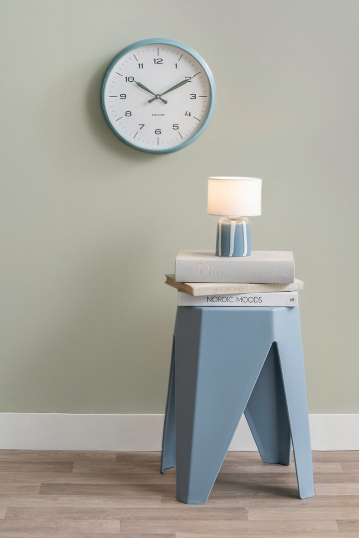 Wall clock Modern Factory / Misty Blue