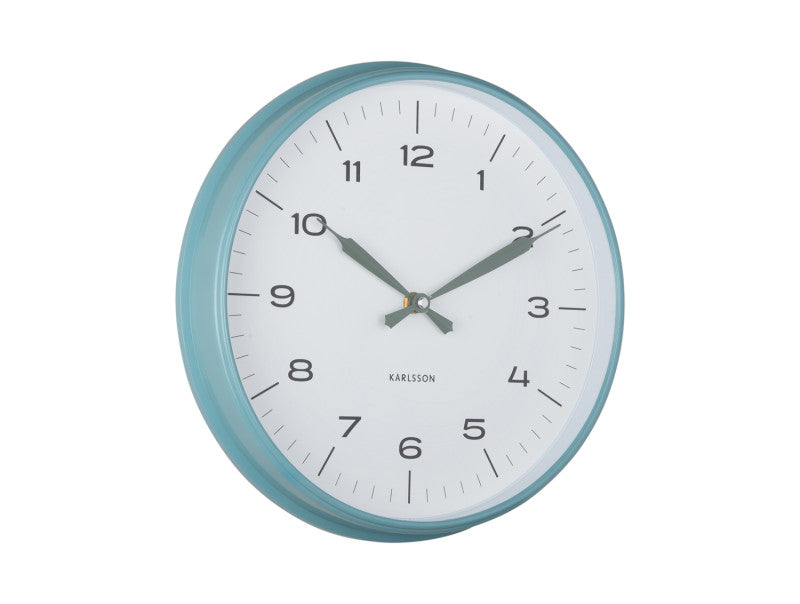 Wall clock Modern Factory / Misty Blue