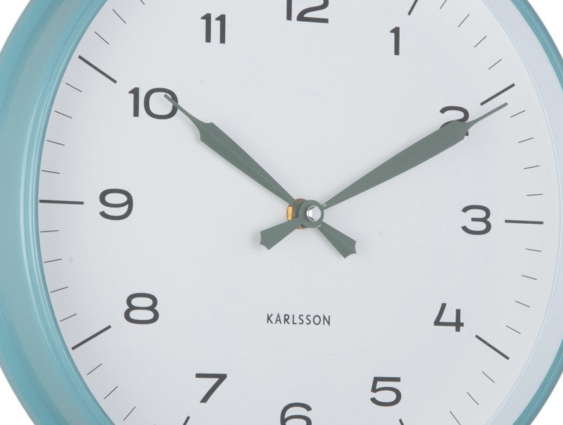 Wall clock Modern Factory / Misty Blue