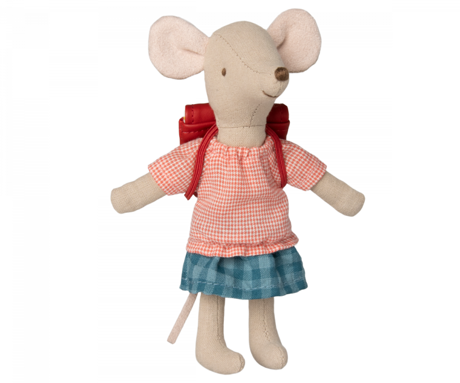 Maileg Mouse with Red Bag