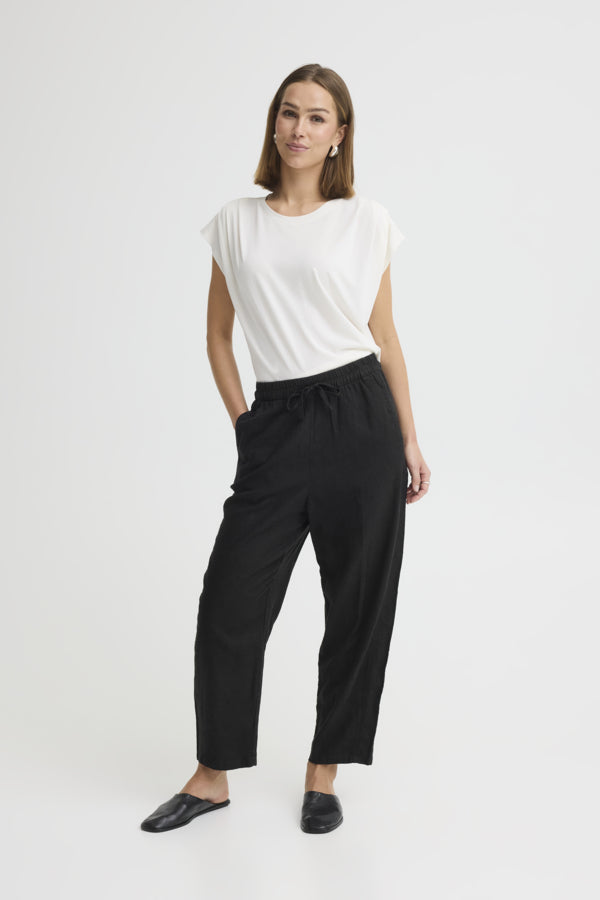 Ihlinno Barrel Trousers / Black