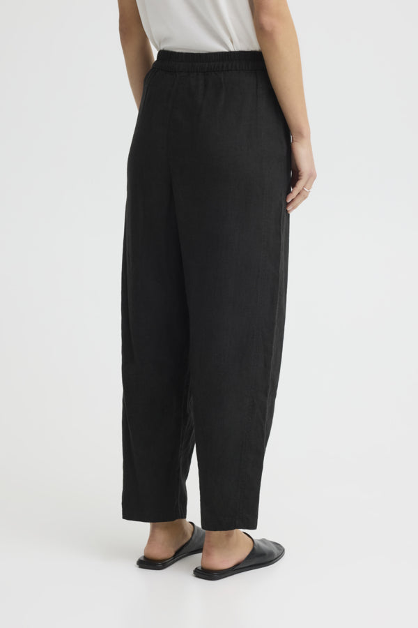 Ihlinno Barrel Trousers / Black