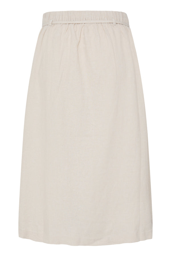 Beige skirt on a white background