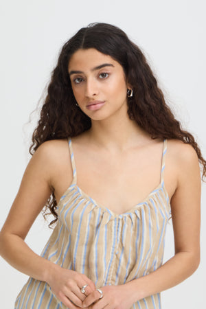 IAFOXA Singlet / Stripe Placid Blue