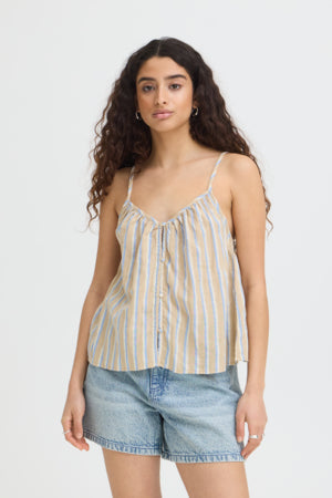 IAFOXA Singlet / Stripe Placid Blue