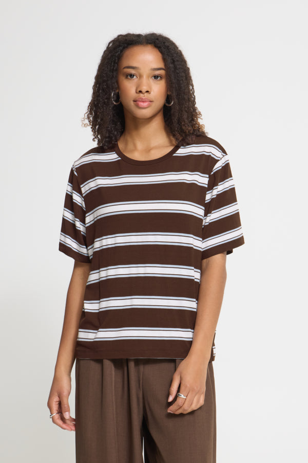 Ihrebetta Ss T-Shirt Chicory Coffee