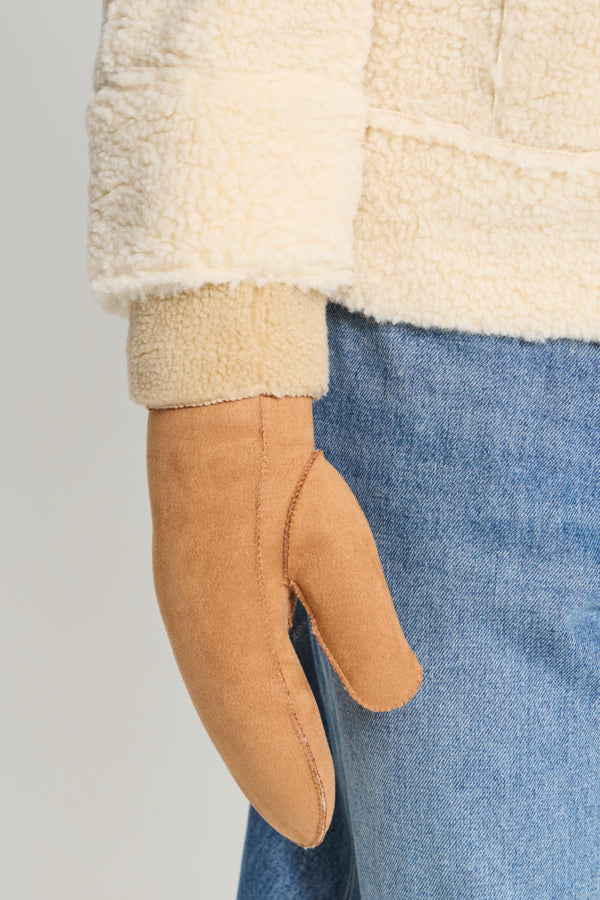 Iasille Mittens / Bone Brown