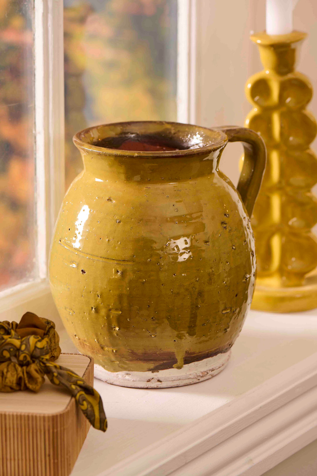 Rustic Mustard Avignon Vase