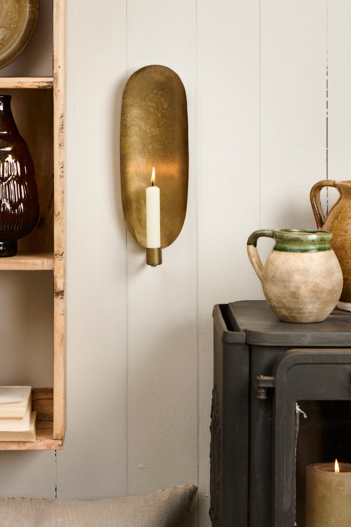 Candle holder wall f/2.2 cm candle Curved Back
