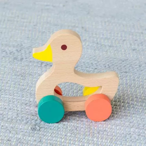 Wooden Push Along Toy / Duck