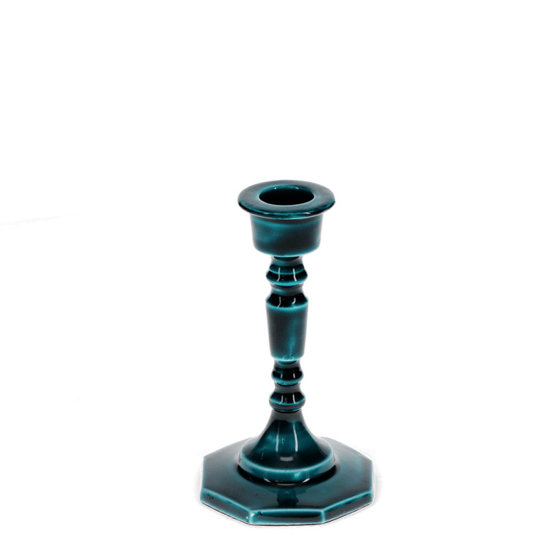 Enamel Candlestick 13cm / Blue