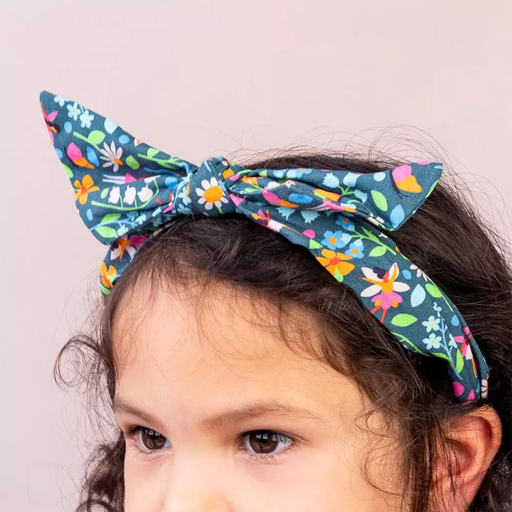 Fabric Headband / Fairies in the Garden