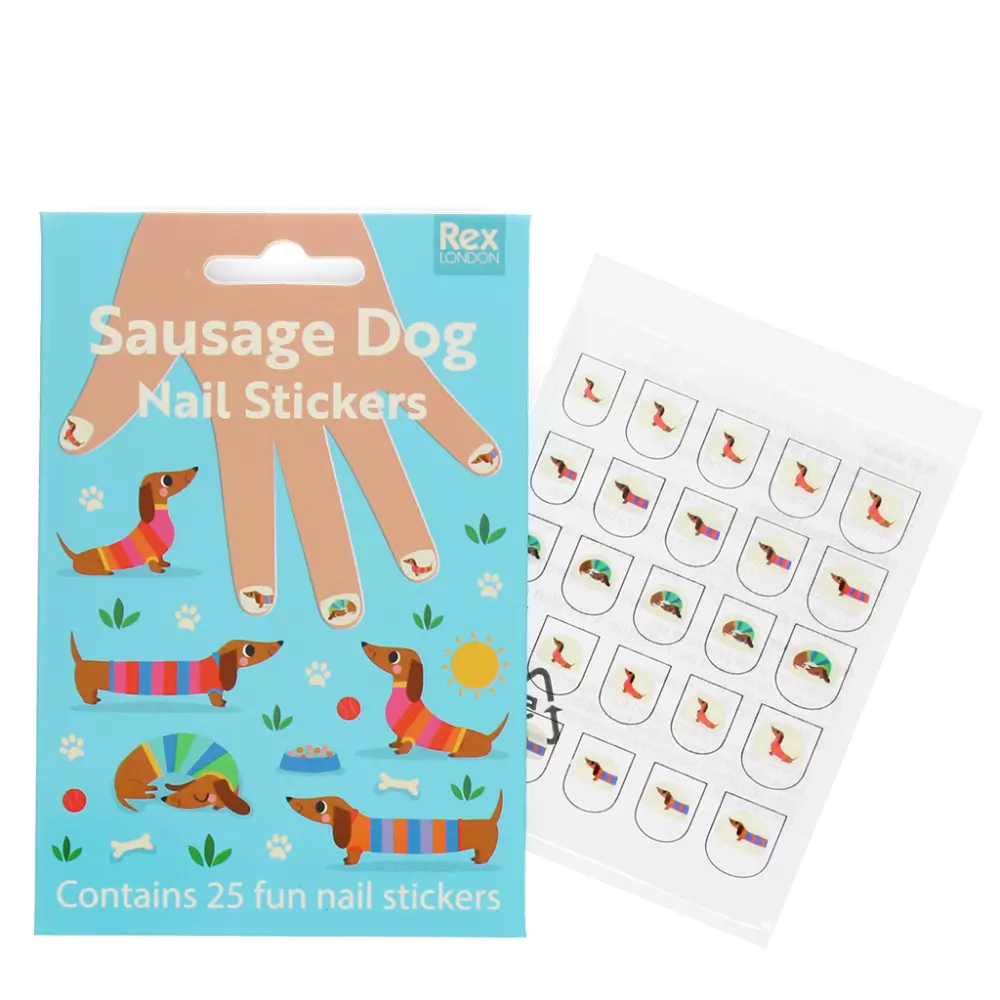 Children's Nail Stickers / Sausage Dog